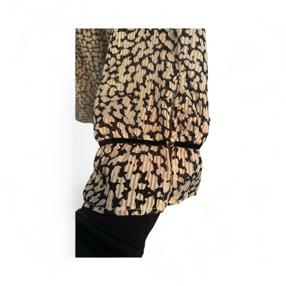 Lane Bryant Black & Tan Long Sleeeve Blouse - NWT - Size 18/20 - Picture 4 of 5